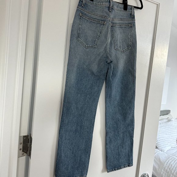 ❌SOLD❌NWT Khaite Abigail Denim Jeans High-rise Straight-leg Sz 27 Janesville - Picture 10 of 11